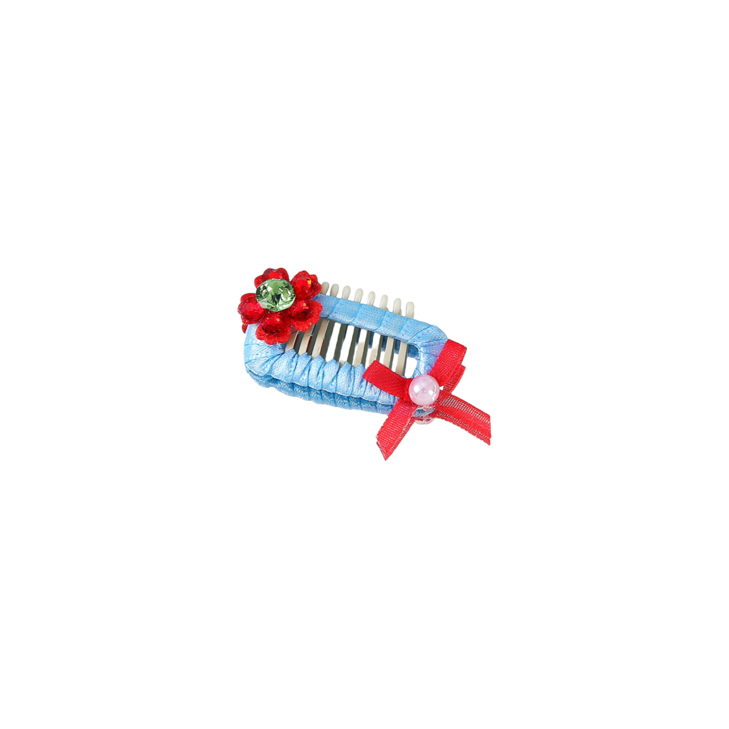Cherry Bloom Collection-Blooming Ribbon Comb Hair Clip
