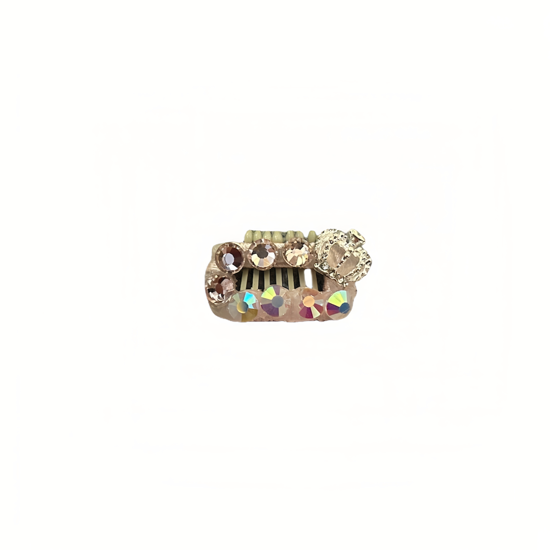 Twinkle Ribbon Collection-Mini Crown Hair Clip