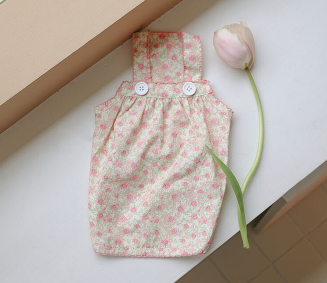 Baby Pink Floral Camisole Dress