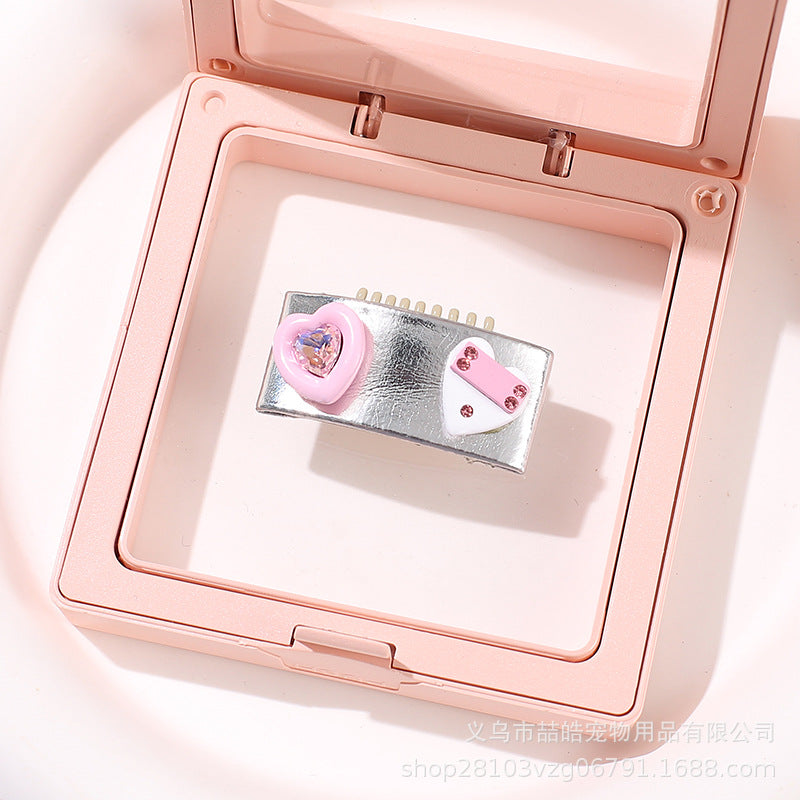 Metallic Party Collection - Pink Blossom Hair Clip