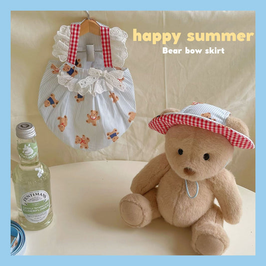 Striped Bear Picnic Daily Dress